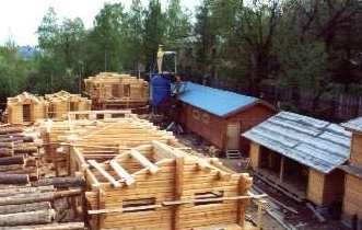 Log houses factory